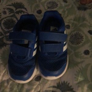 Blue adidas toddler sneakers